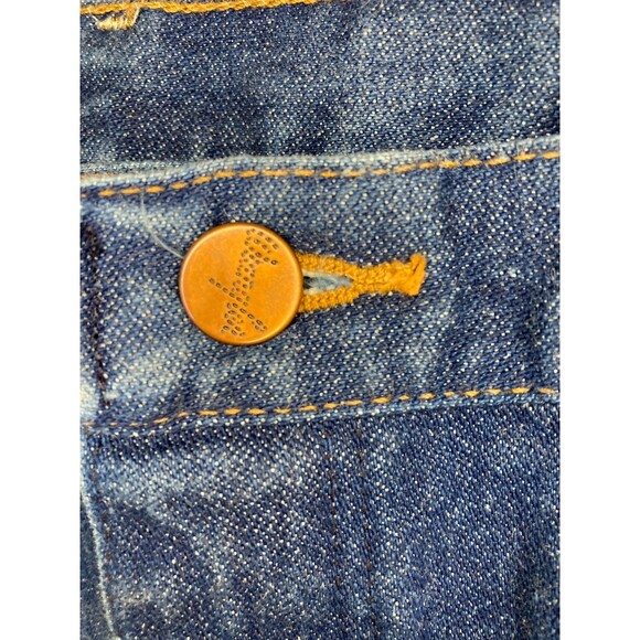 Vintage Wrangler Denim Blue Jeans Cowboy Cut Made in USA 13MWZ Sz 35x30 - Picture 6 of 7